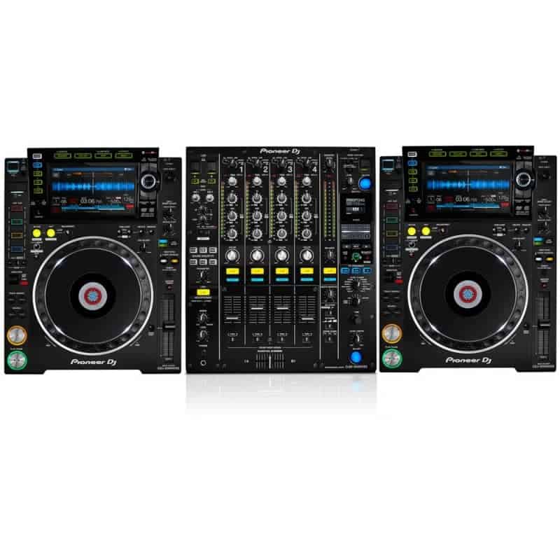 Pioneer CDJ-200 と BEHRINGER DJX700 のセット Pioneer DJ Set Huren: 2x CDJ 2000 NXS2 & DJM-900 NXS 2